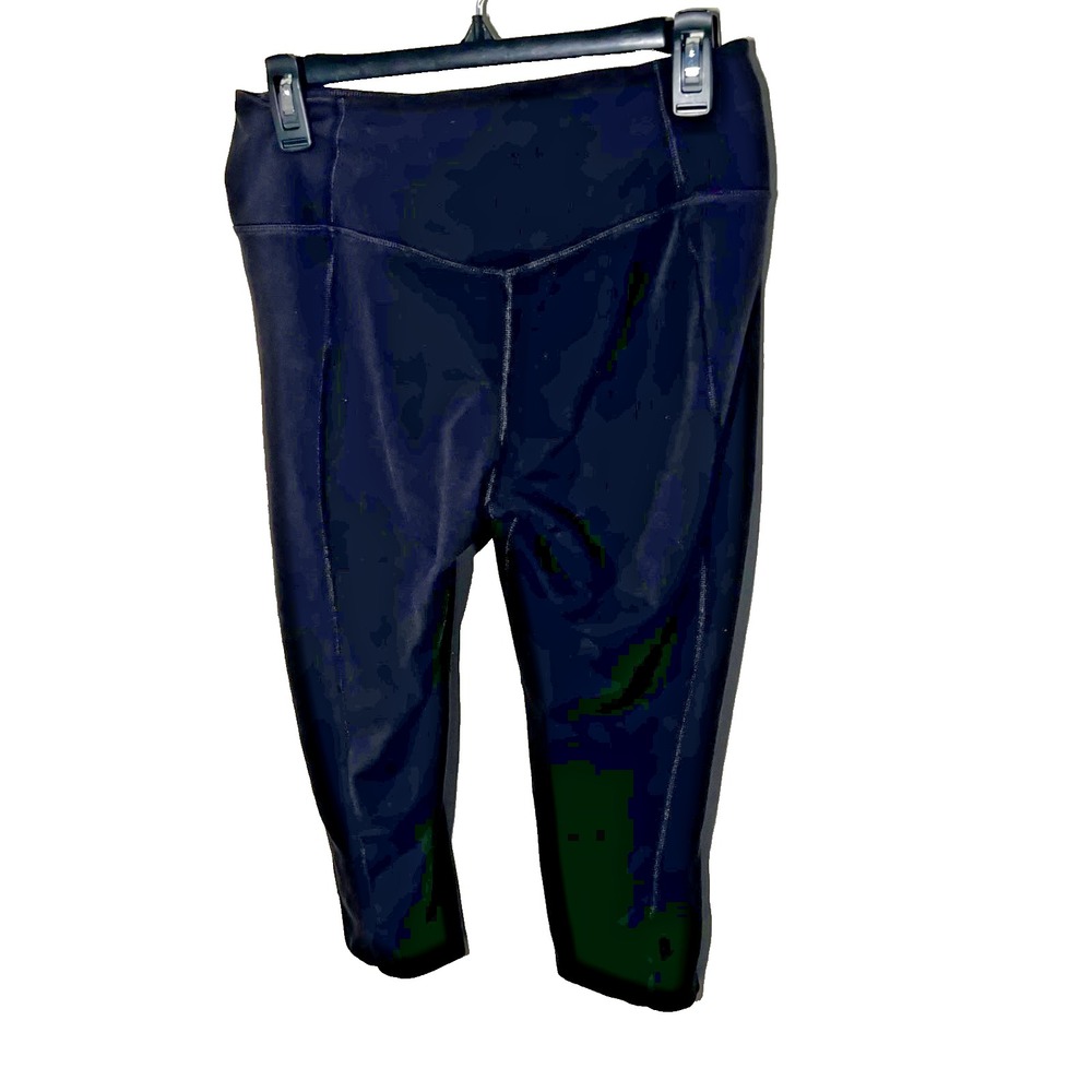 Nike Leggings Pants Medium Black Dri Fit Cropped Active Yoga Gym‎ Stretch Womens